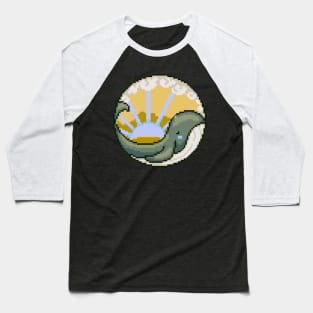 pixel whale Baseball T-Shirt